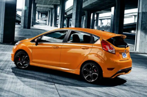 Orange Ford Fiesta