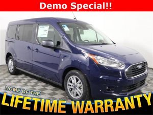 Blue Ford Transit 