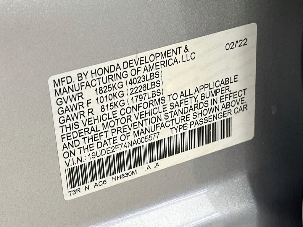2022 Acura ILX w/Premium Package