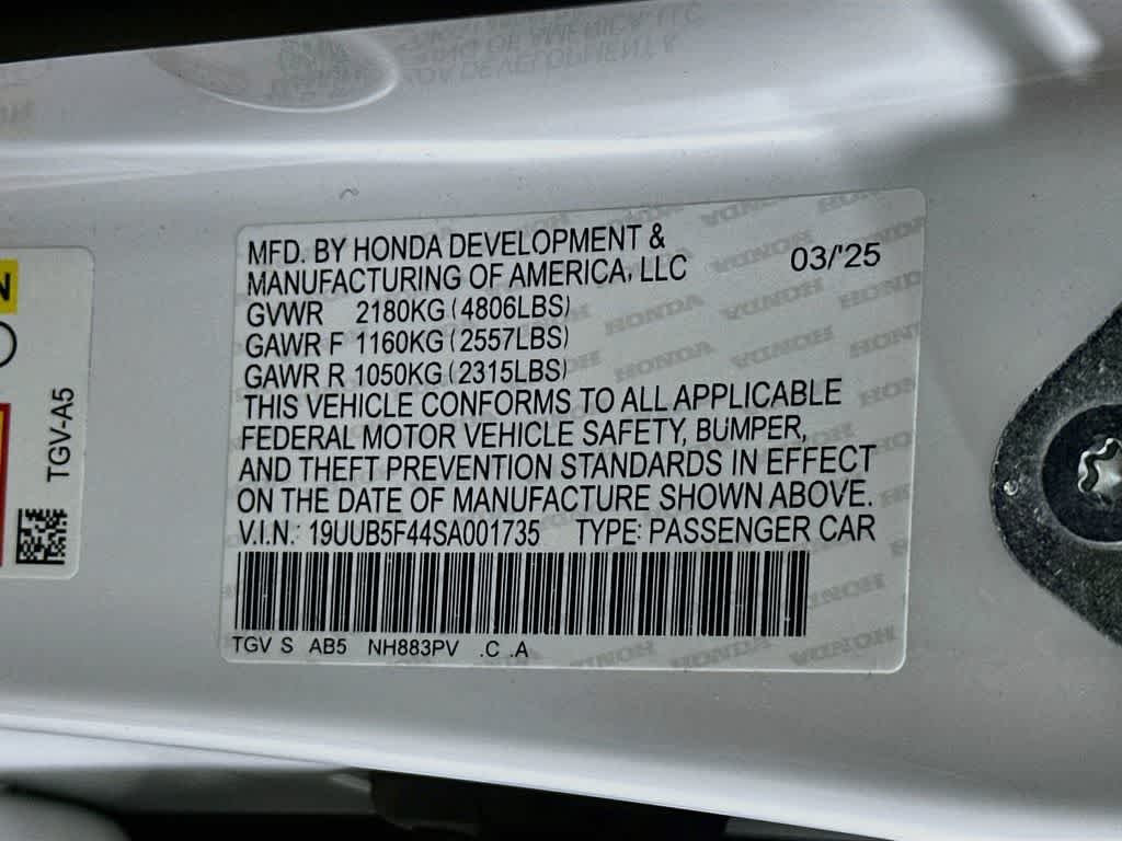 2025 Acura TLX w/Technology Package