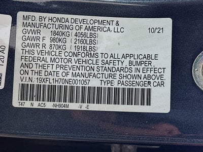 2022 Honda Civic EX-L