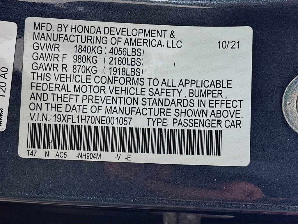 2022 Honda Civic EX-L