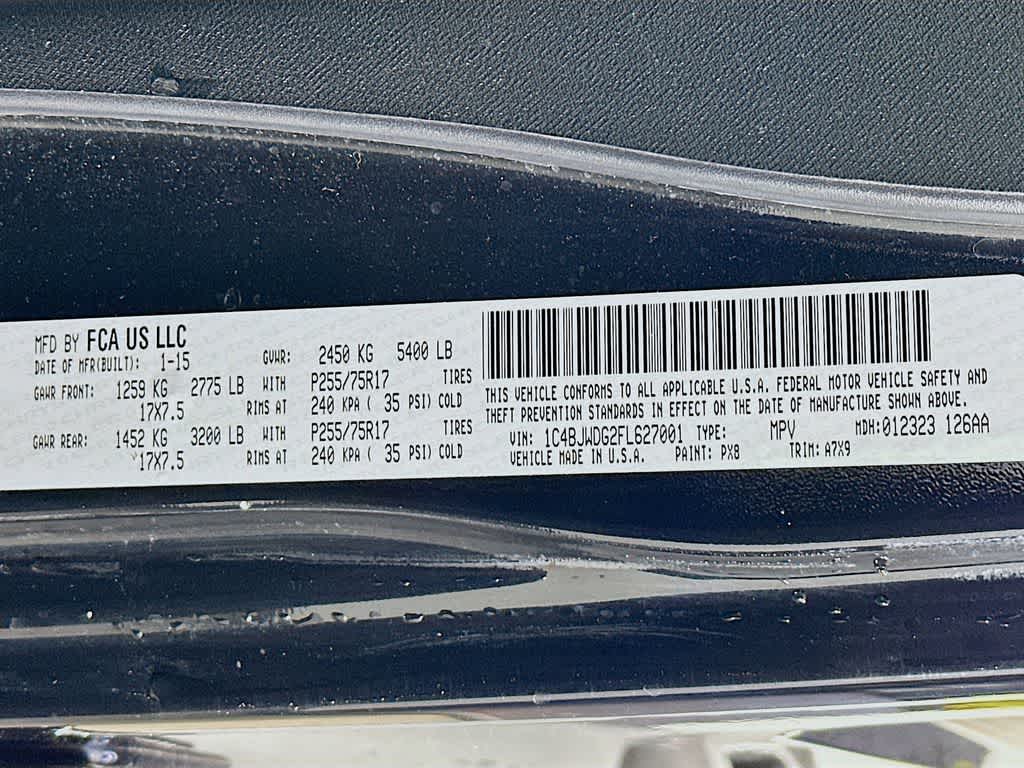 2015 Jeep Wrangler Unlimited Sport