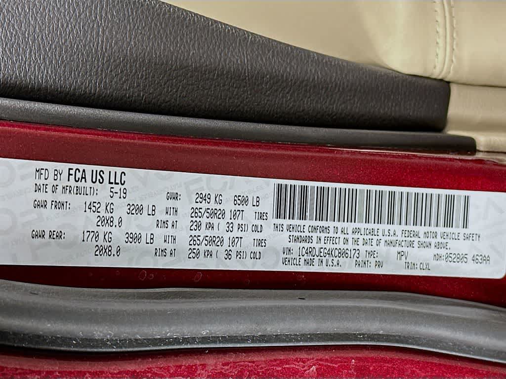 2019 Dodge Durango Citadel