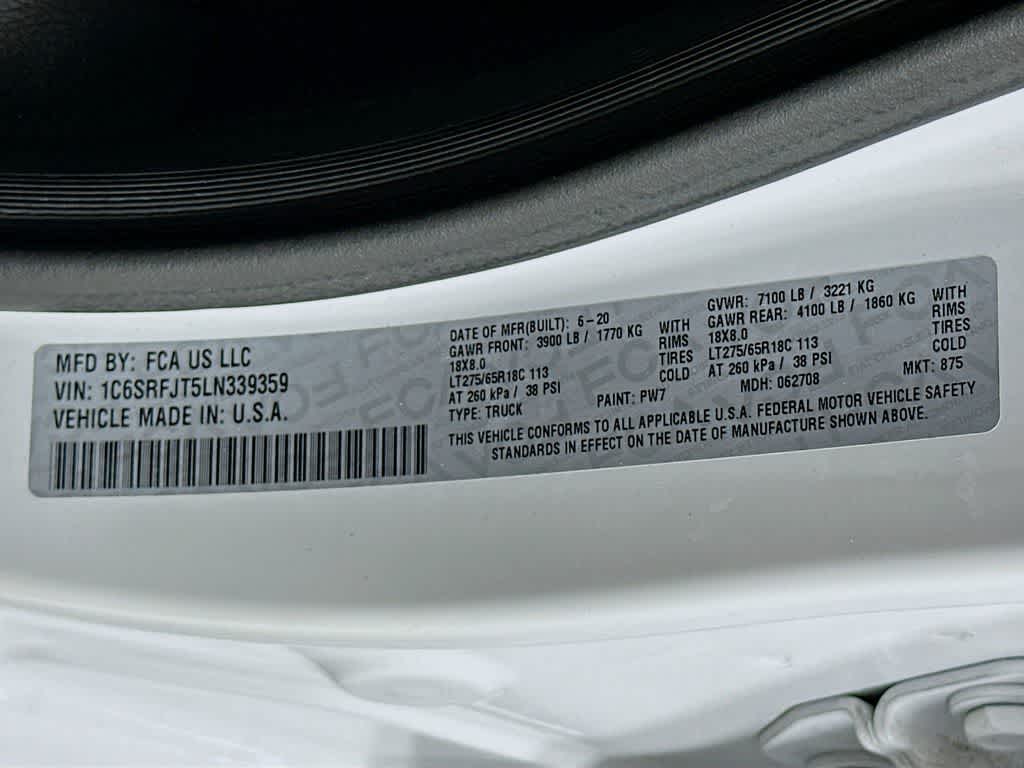 2020 RAM 1500 Laramie