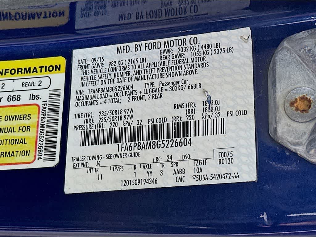 2016 Ford Mustang V6