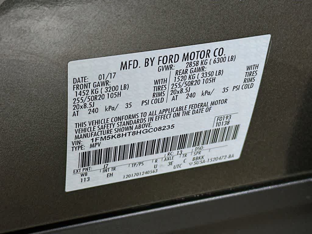 2017 Ford Explorer Platinum