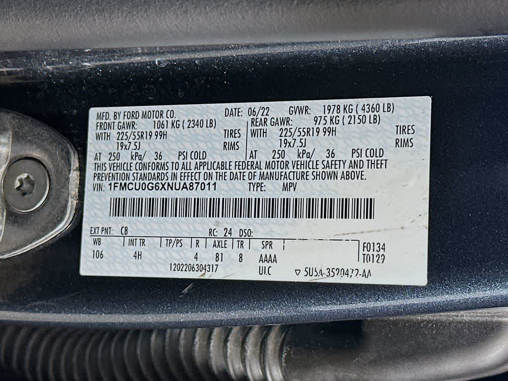 2022 Ford Escape SE