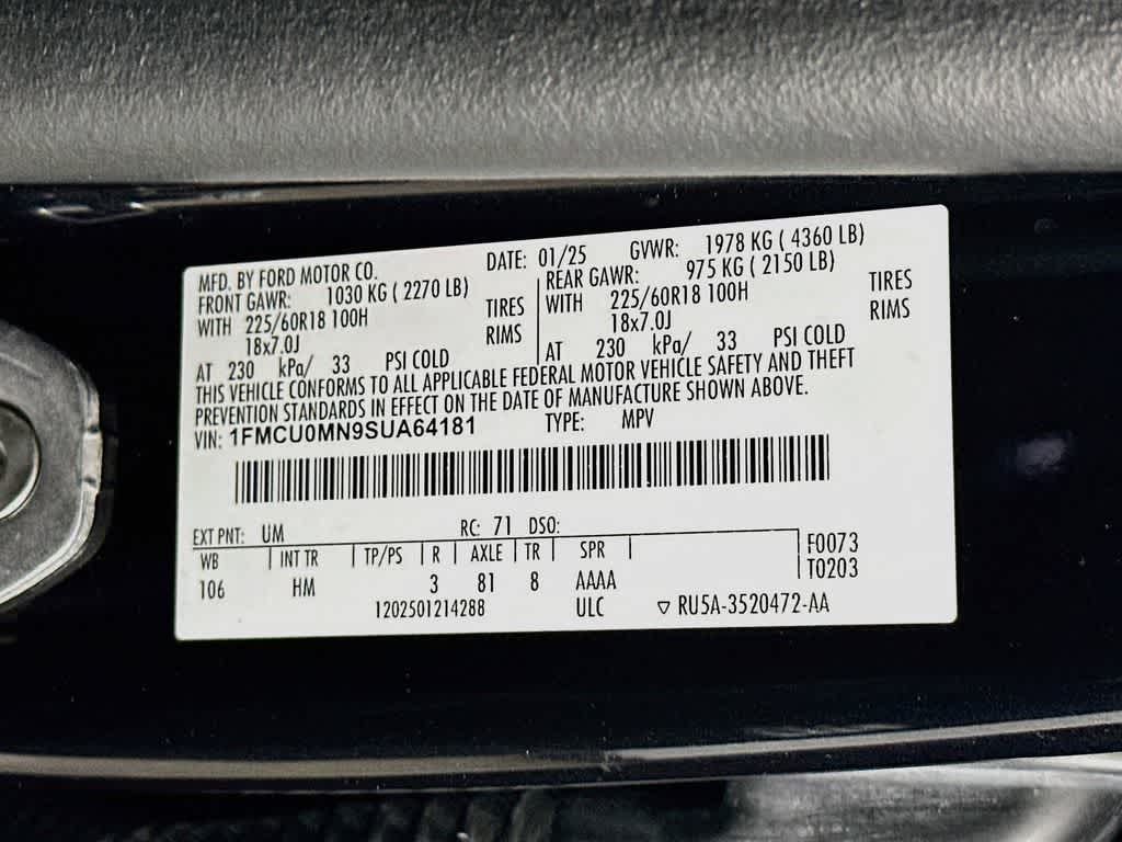 2025 Ford Escape ST-Line