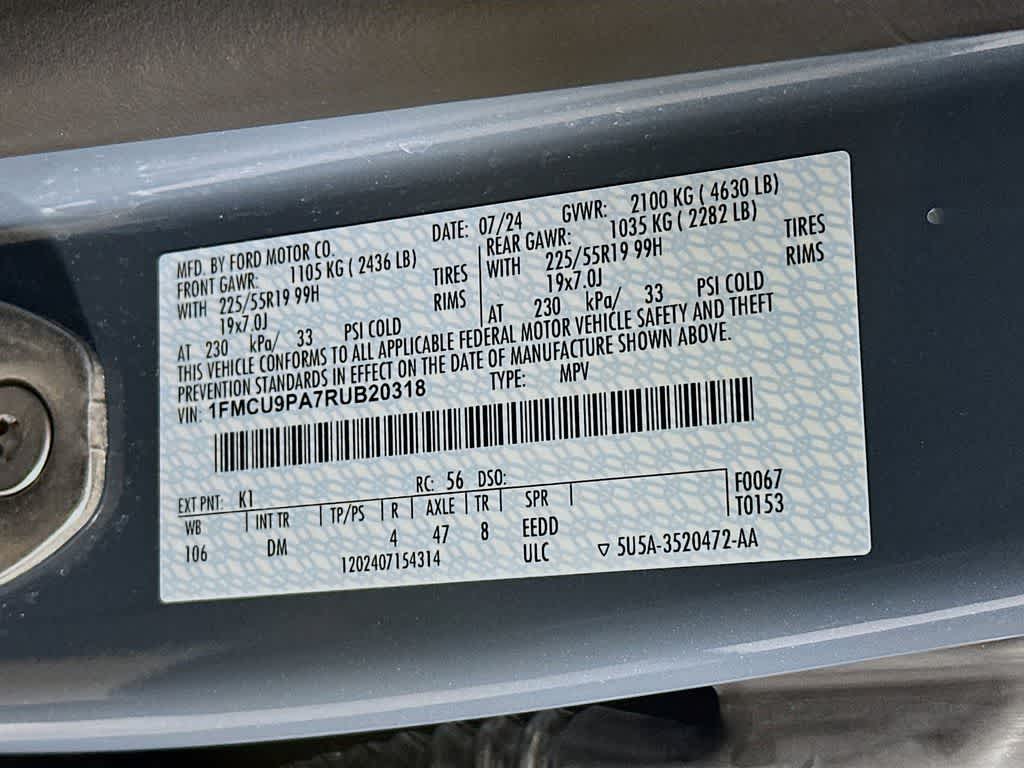 2024 Ford Escape ST-Line Elite