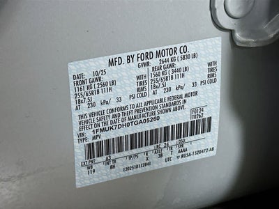 2026 Ford Explorer Active w/100A Pkg