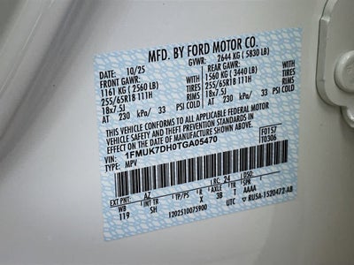 2026 Ford Explorer Active w/100A Pkg