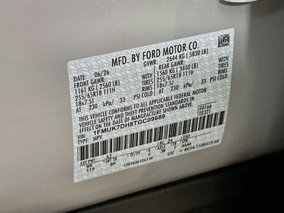 2026 Ford Explorer Active w/200A Pkg