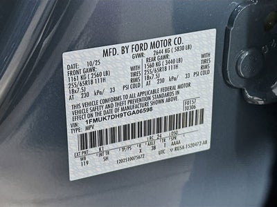 2026 Ford Explorer Active w/100A Pkg