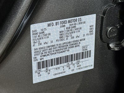 2026 Ford Explorer Active w/100A Pkg