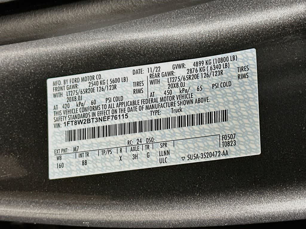 2022 Ford Super Duty F-250 SRW Platinum