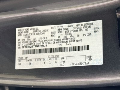 2022 Ford Super Duty F-250 SRW LARIAT