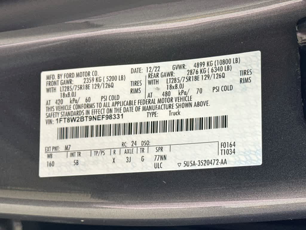 2022 Ford Super Duty F-250 SRW LARIAT