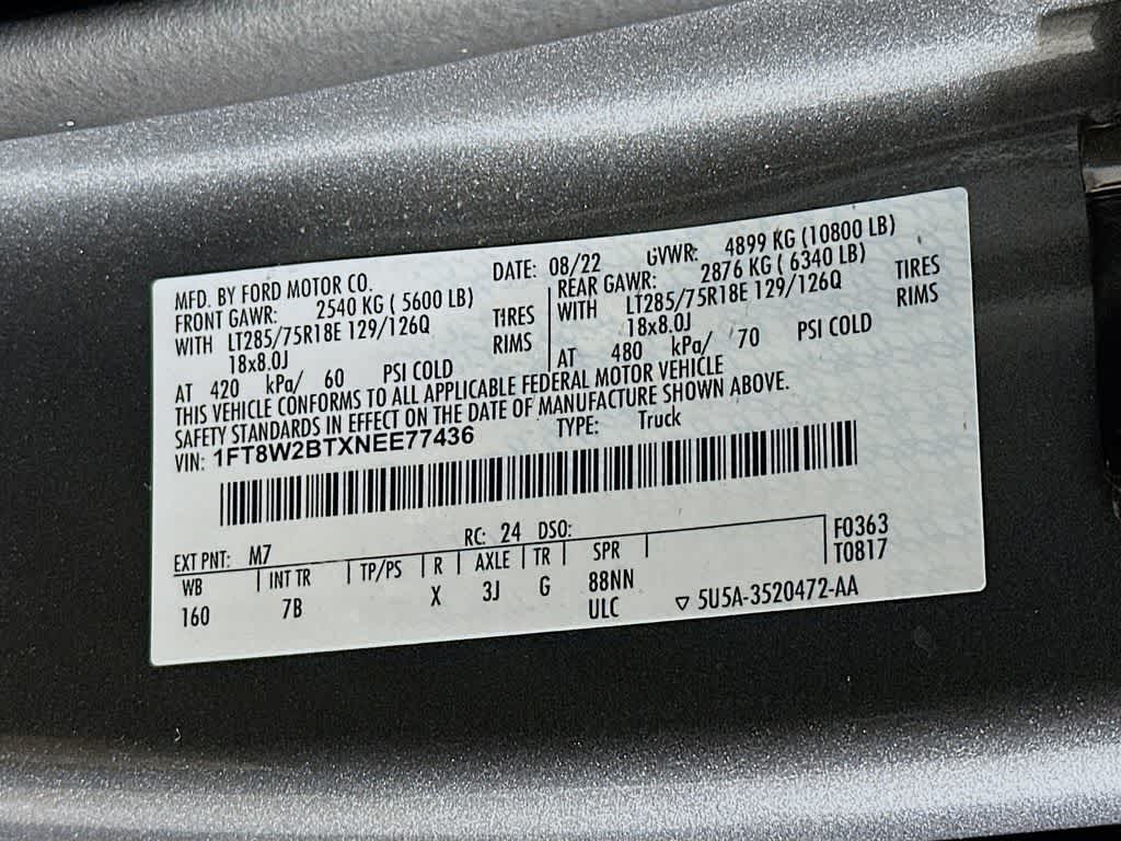 2022 Ford Super Duty F-250 SRW Platinum