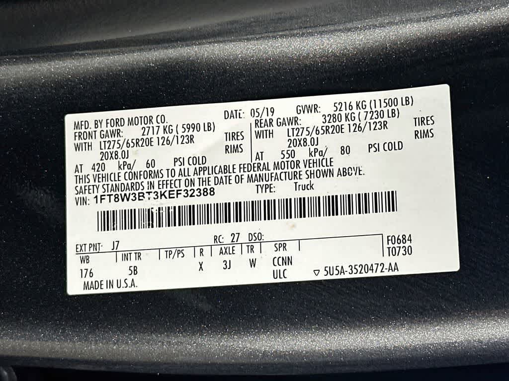 2019 Ford Super Duty F-350 SRW Pickup LARIAT