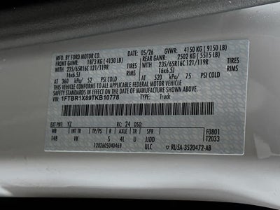 2026 Ford Transit Cargo Van Cargo Van