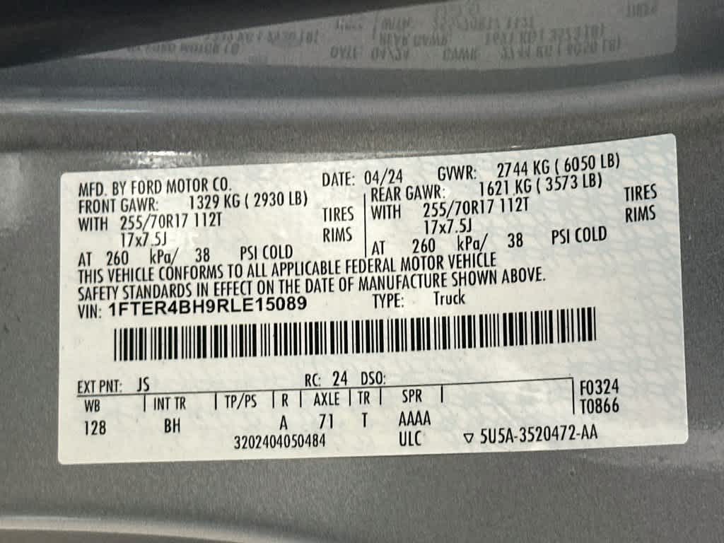 2024 Ford Ranger XL