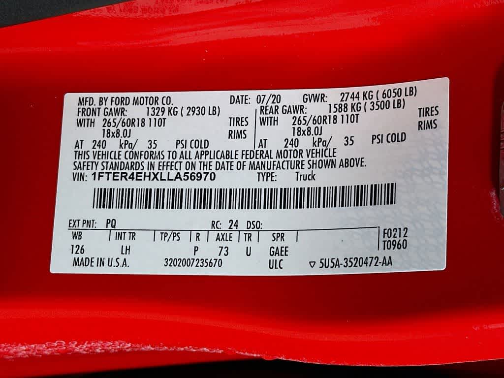 2020 Ford Ranger XLT