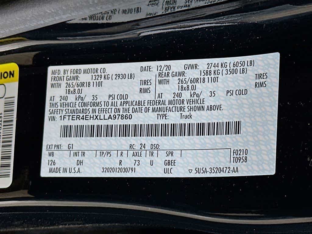 2020 Ford Ranger LARIAT