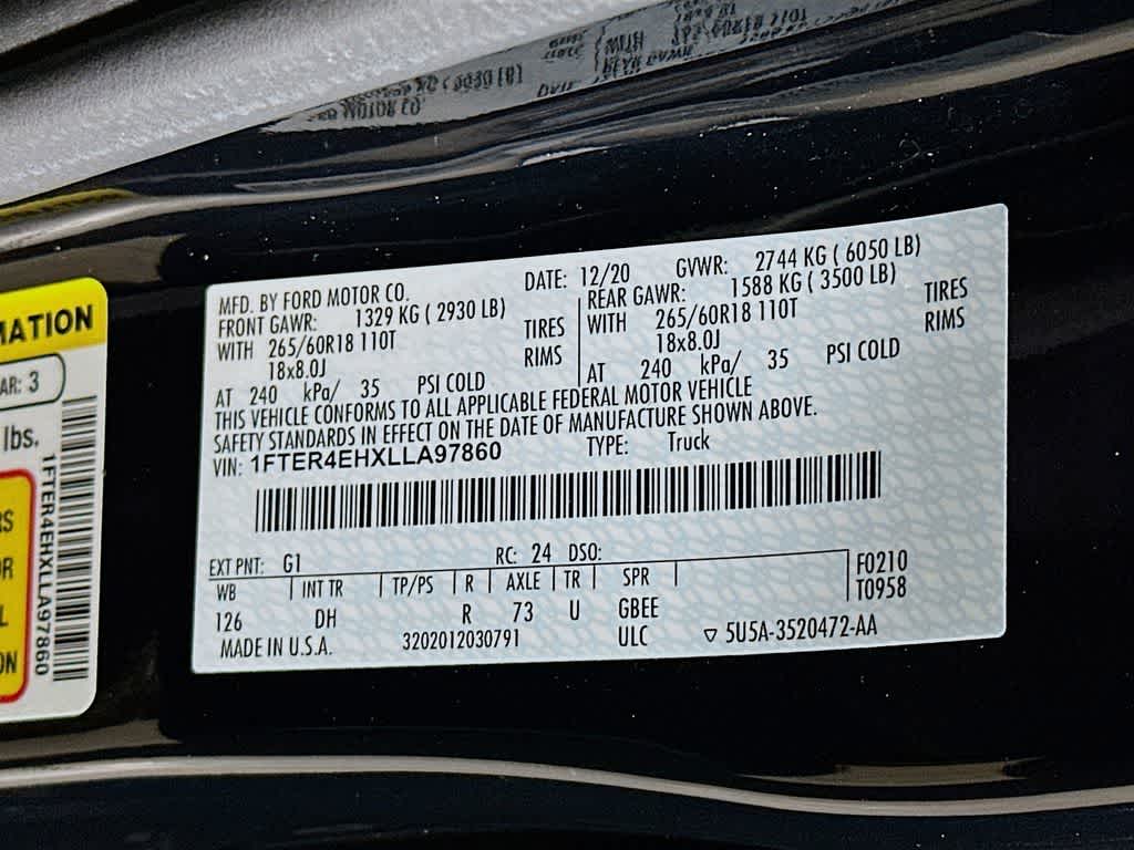 2020 Ford Ranger LARIAT