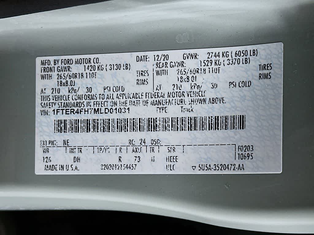 2021 Ford Ranger LARIAT