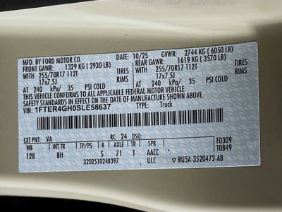 2025 Ford Ranger XLT