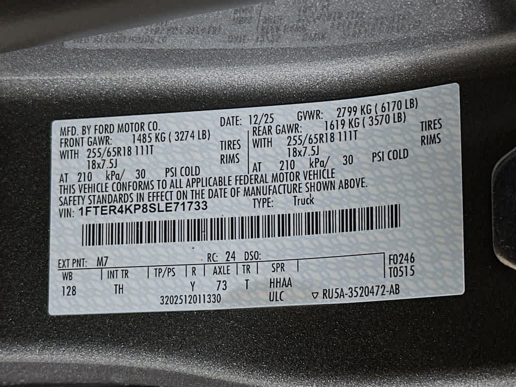 2025 Ford Ranger LARIAT