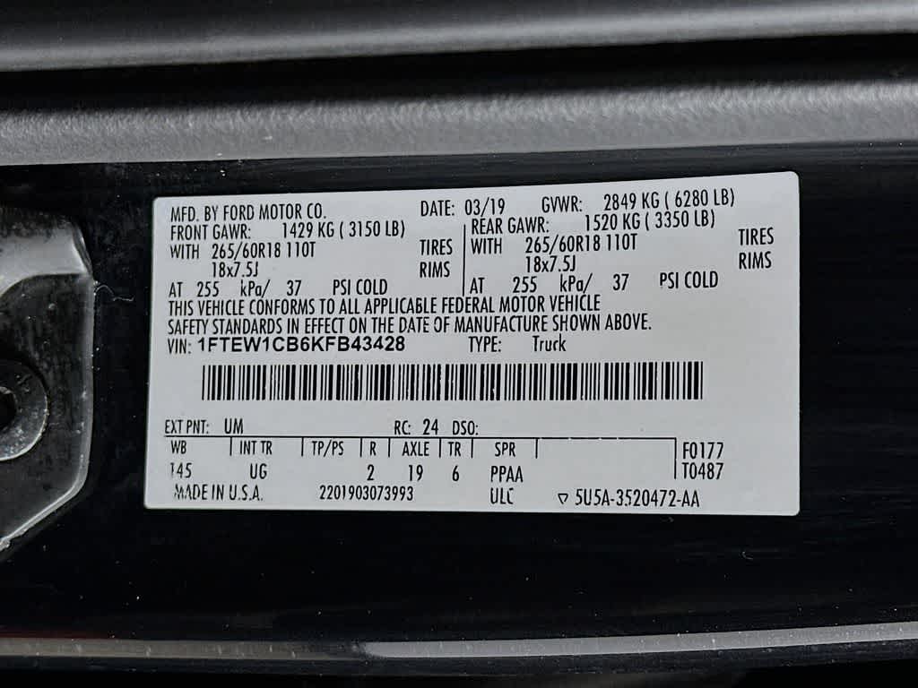 2019 Ford F-150 XLT