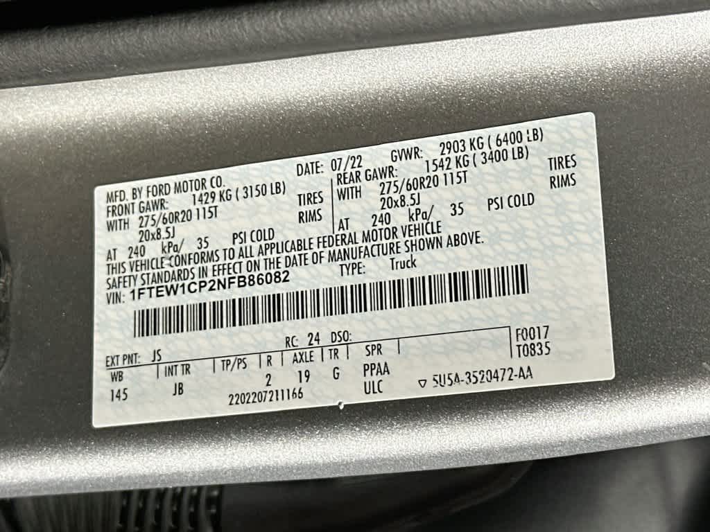 2022 Ford F-150 XL