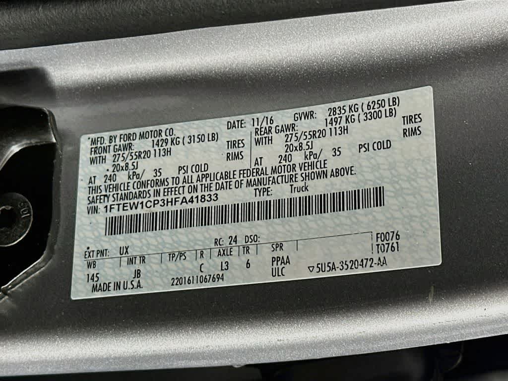 2017 Ford F-150 XLT