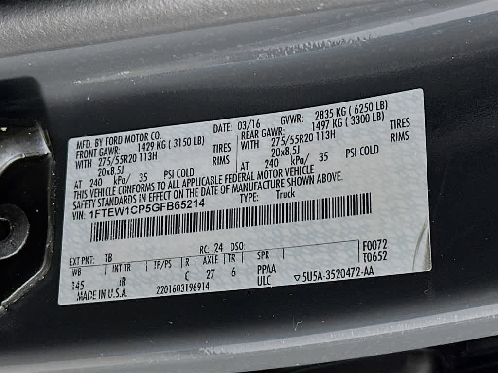 2016 Ford F-150 XLT