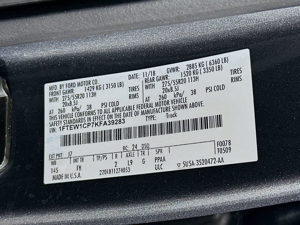 2019 Ford F-150 XLT