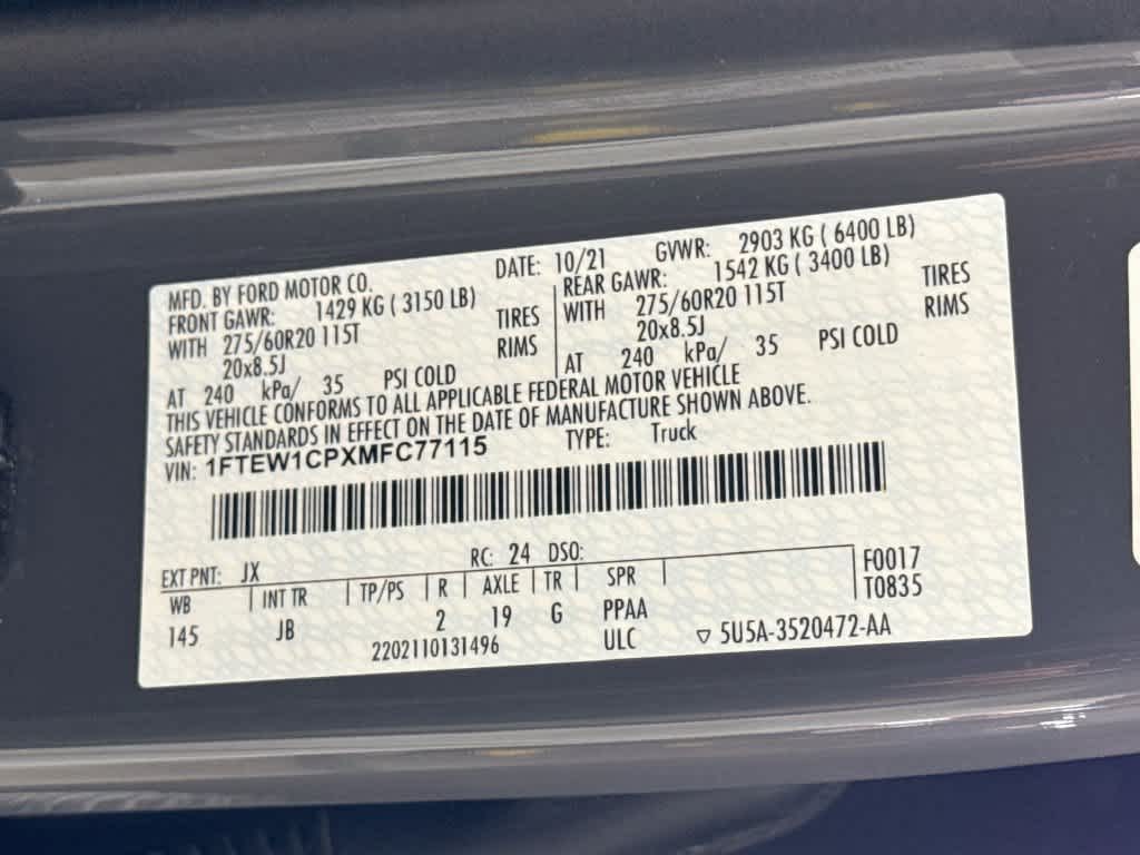 2021 Ford F-150 XL