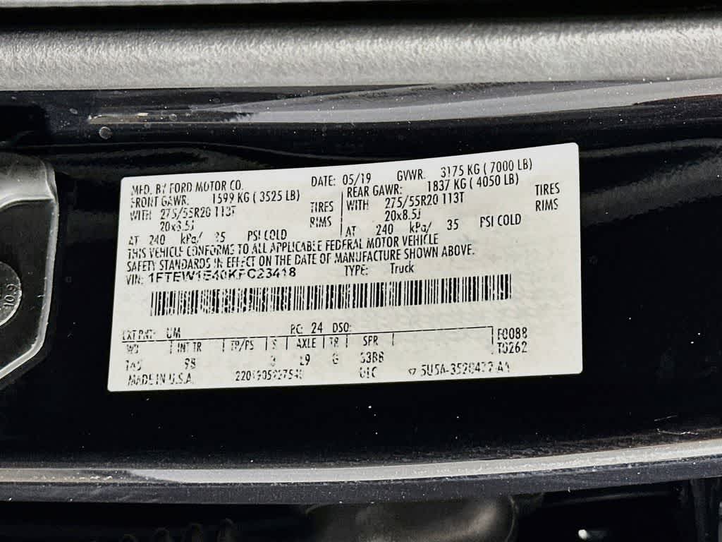 2019 Ford F-150 Platinum