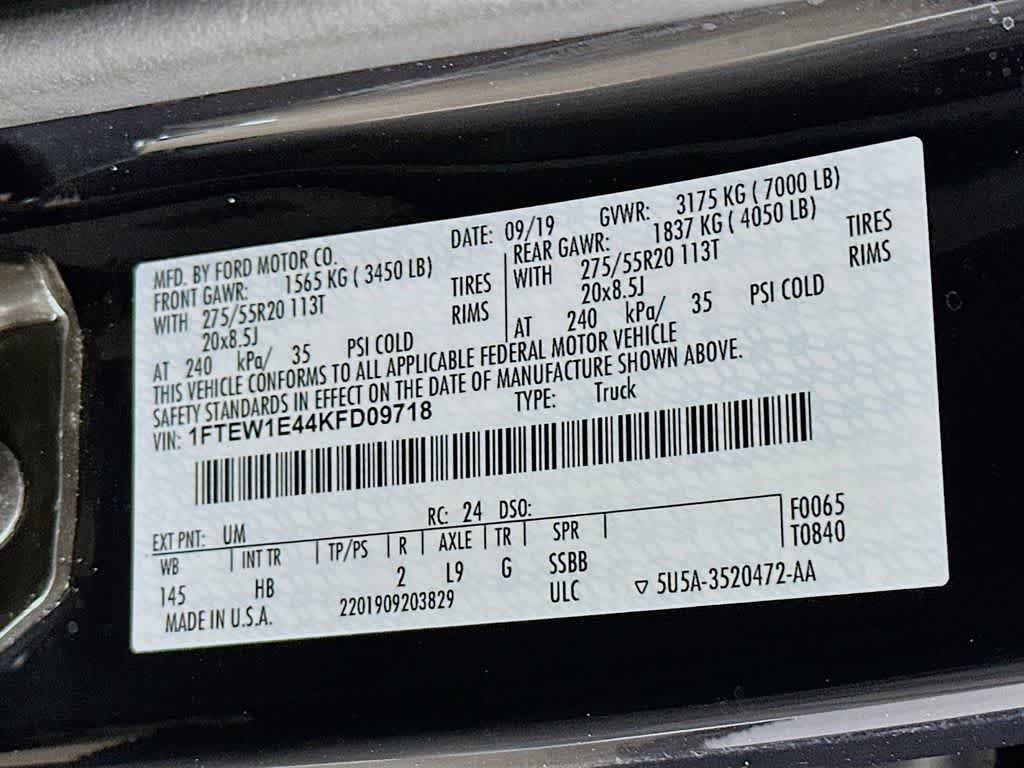 2019 Ford F-150 LARIAT