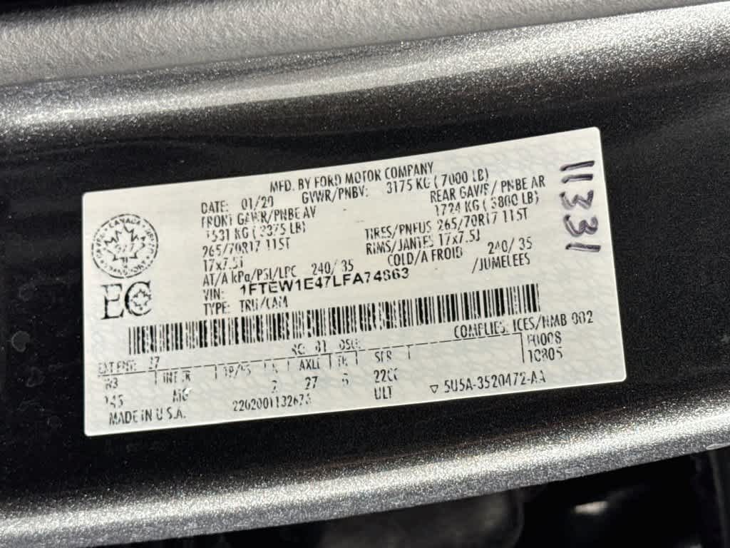 2020 Ford F-150 XLT