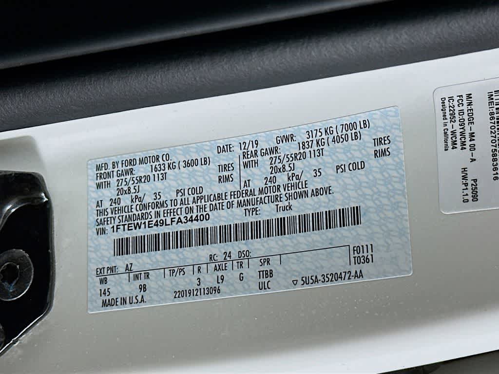 2020 Ford F-150 Platinum