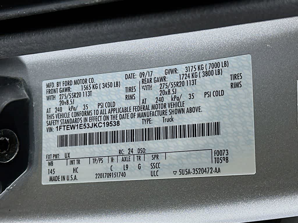 2018 Ford F-150 LARIAT