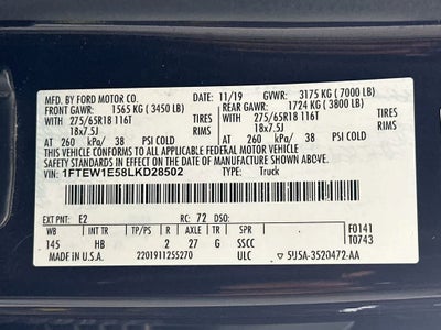 2020 Ford F-150 LARIAT