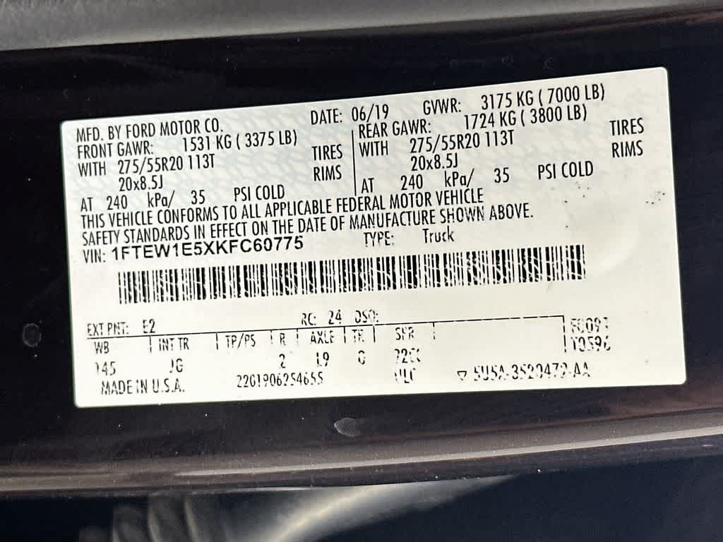 2019 Ford F-150 XL