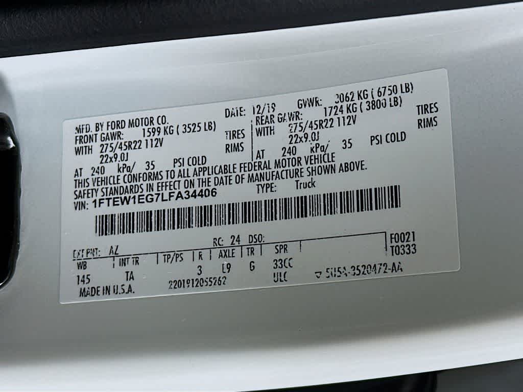 2020 Ford F-150 Limited