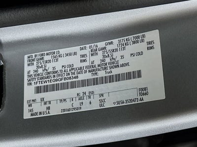 2016 Ford F-150 Lariat