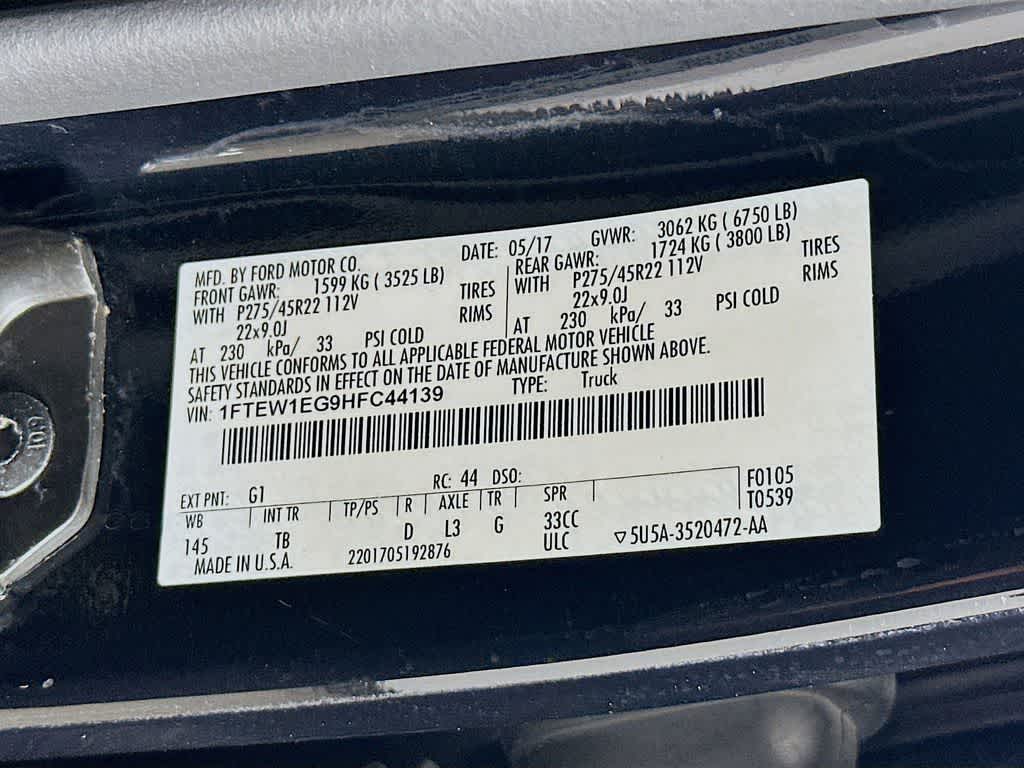 2017 Ford F-150 Limited