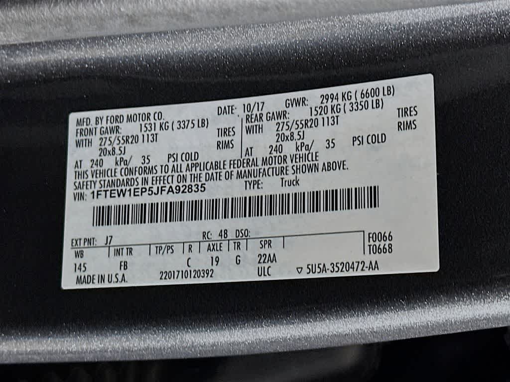 2018 Ford F-150 XLT