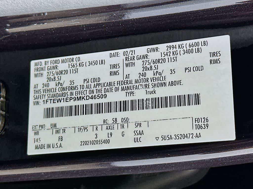 2021 Ford F-150 XLT